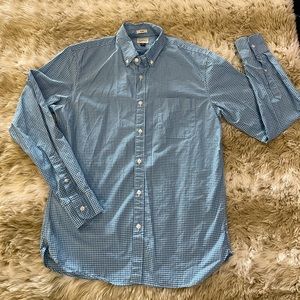 Like New! I Crew Gingham Blue/White Button-down.